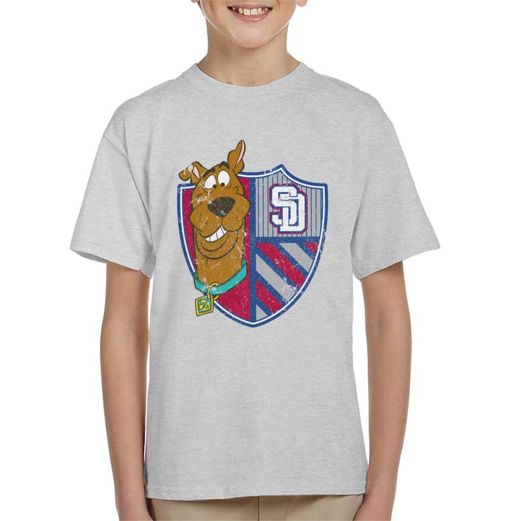 Scooby Doo Sports Crest Kid's T-Shirt-ALL + EVERY