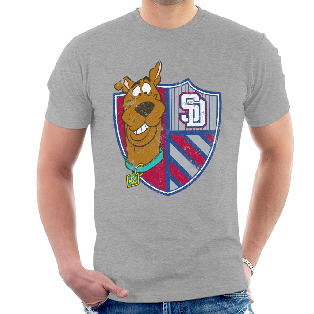 Scooby Doo Sports Crest Men's T-Shirt-ALL + EVERY