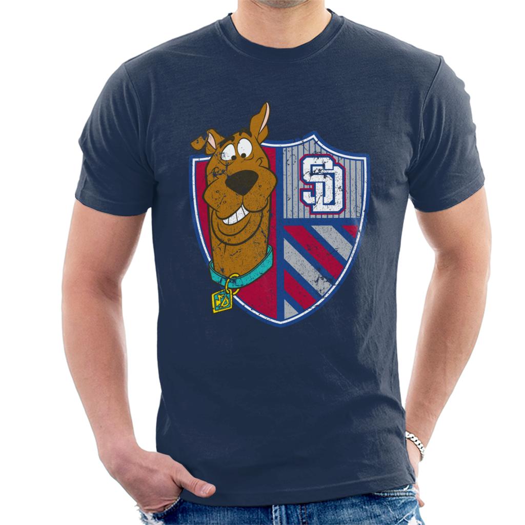 Scooby Doo Sports Crest Men's T-Shirt-ALL + EVERY