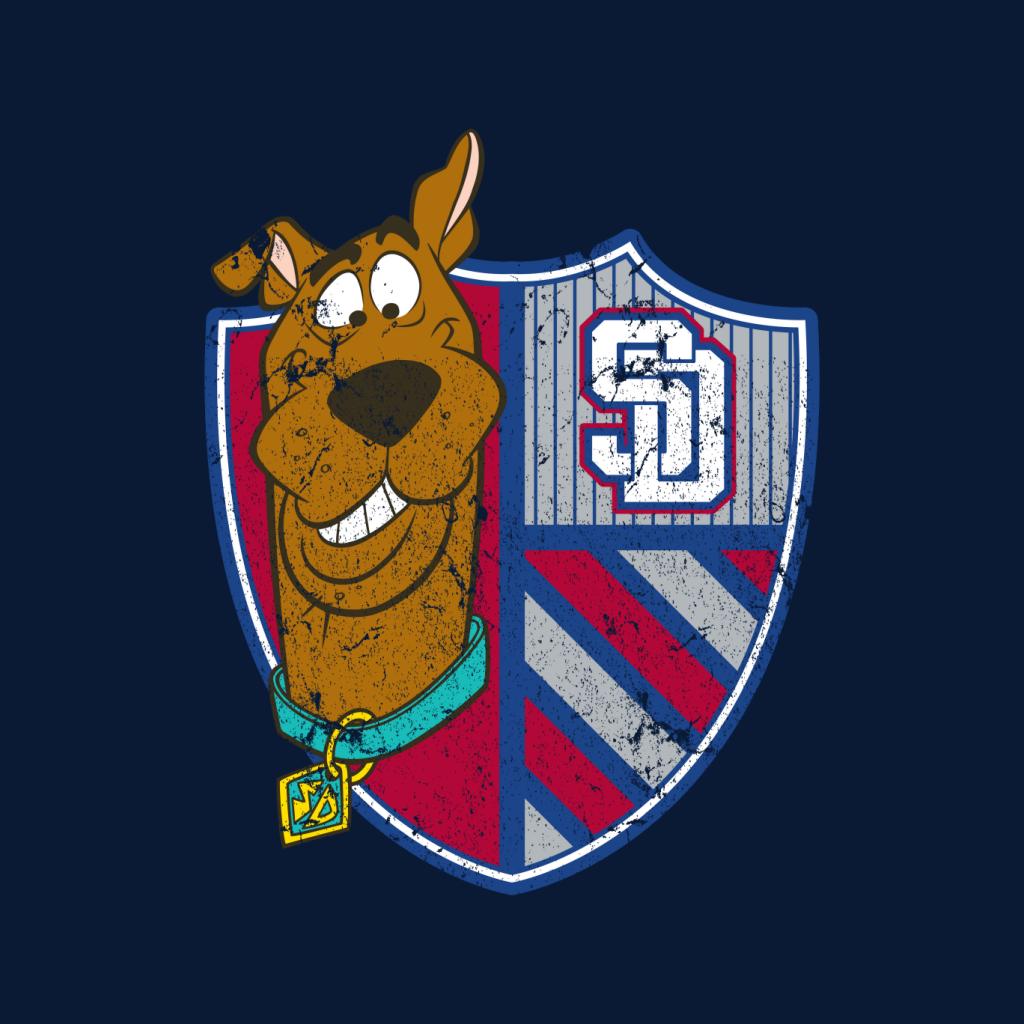 Scooby Doo Sports Crest Men's T-Shirt-ALL + EVERY