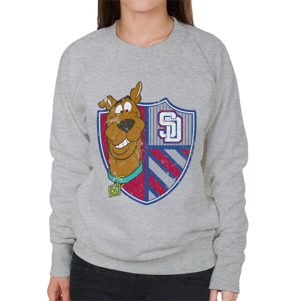 Scooby Doo Sports Crest Women's Sweatshirt-ALL + EVERY