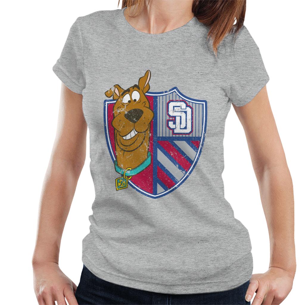 Scooby Doo Sports Crest Women's T-Shirt-ALL + EVERY
