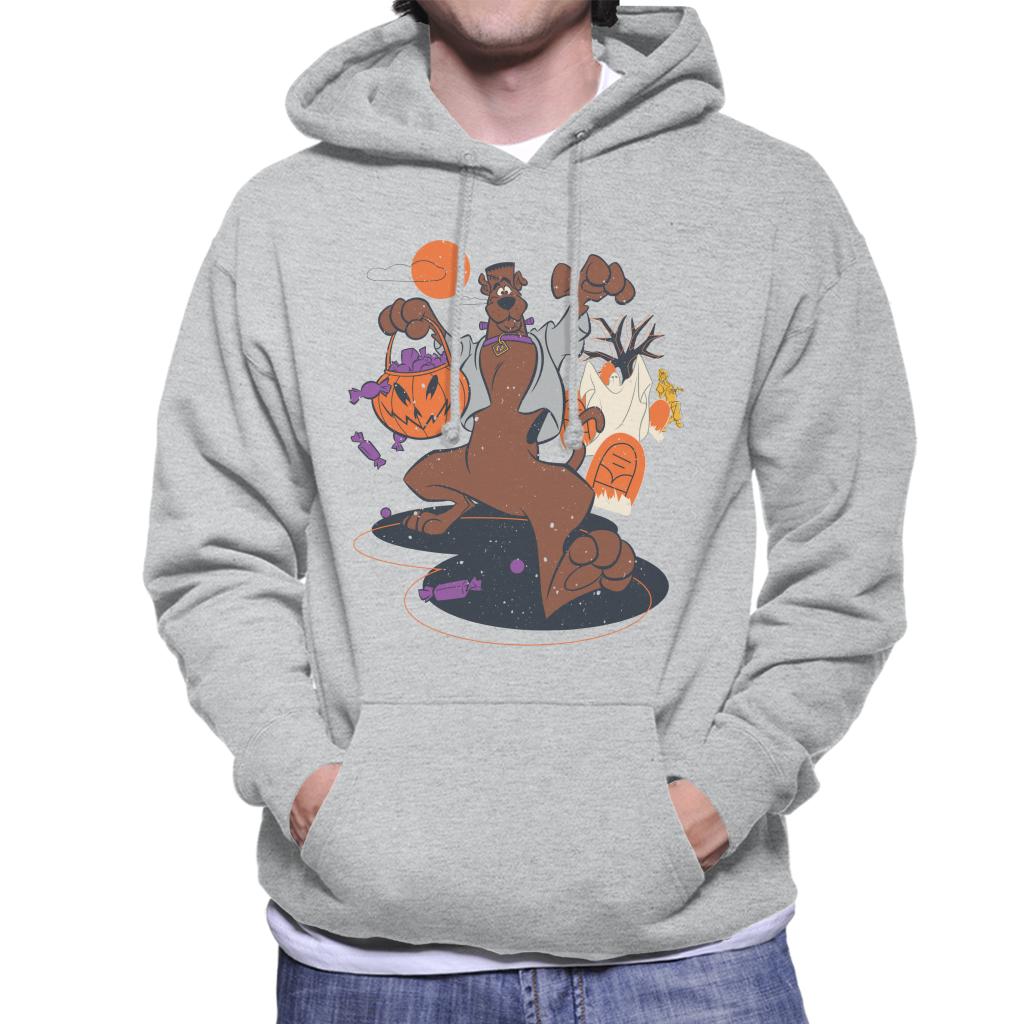 Scooby Doo Halloween Graveyard Of Treats Men's Hooded Sweatshirt-ALL + EVERY