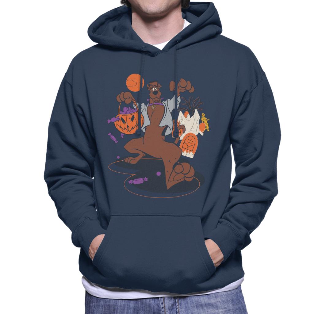 Scooby Doo Halloween Graveyard Of Treats Men's Hooded Sweatshirt-ALL + EVERY