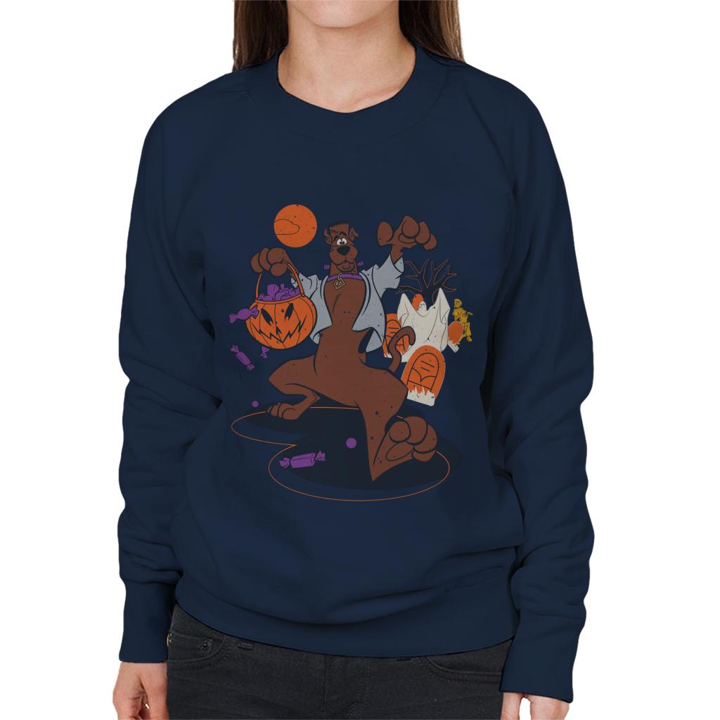 Scooby Doo Halloween Graveyard Of Treats Women's Sweatshirt-ALL + EVERY
