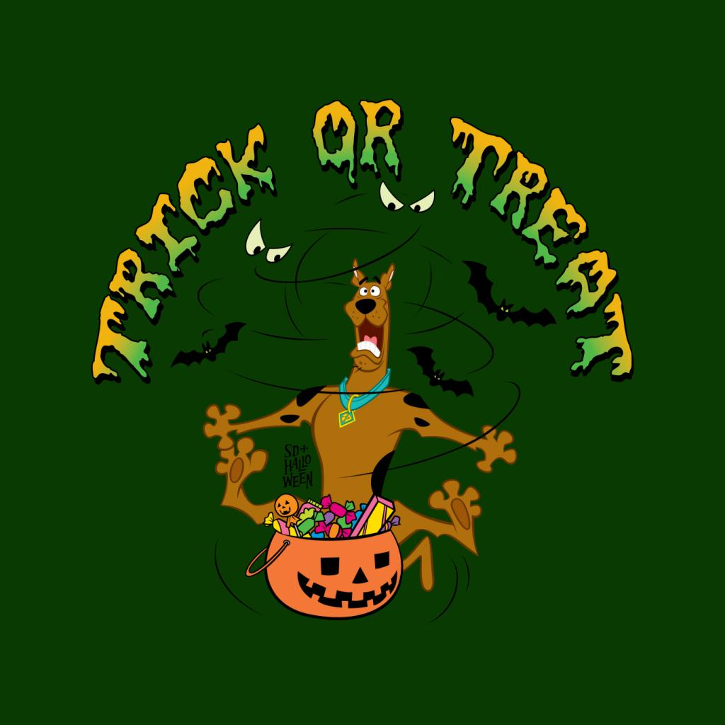 Scooby Doo Halloween Trick Or Treat Terrified Women's T-Shirt-ALL + EVERY