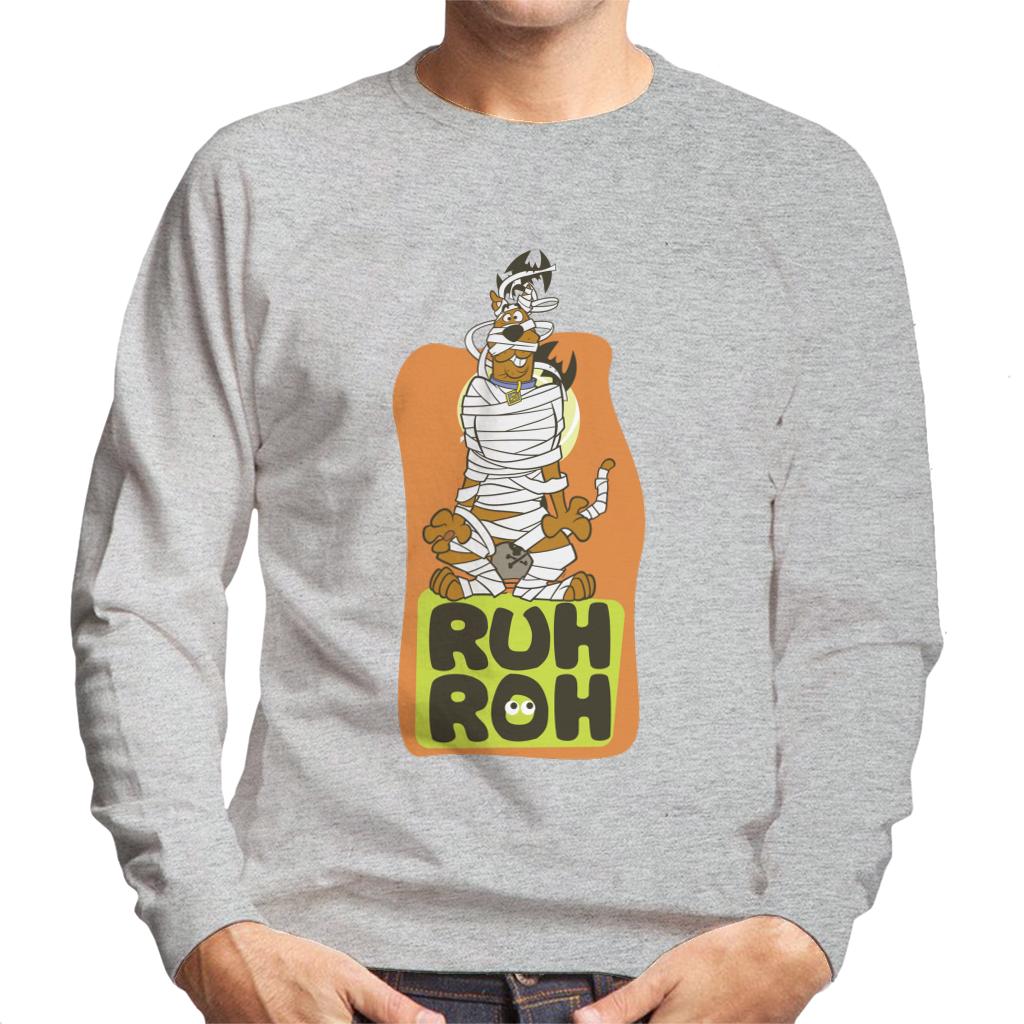 Scooby Doo Halloween Mummified Ruh Roh Men's Sweatshirt-ALL + EVERY