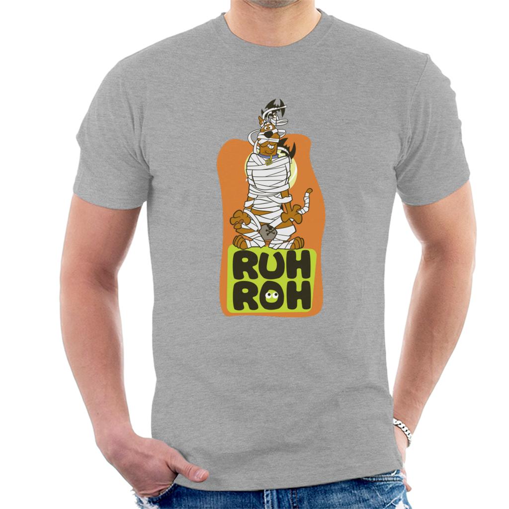 Scooby Doo Halloween Mummified Ruh Roh Men's T-Shirt-ALL + EVERY