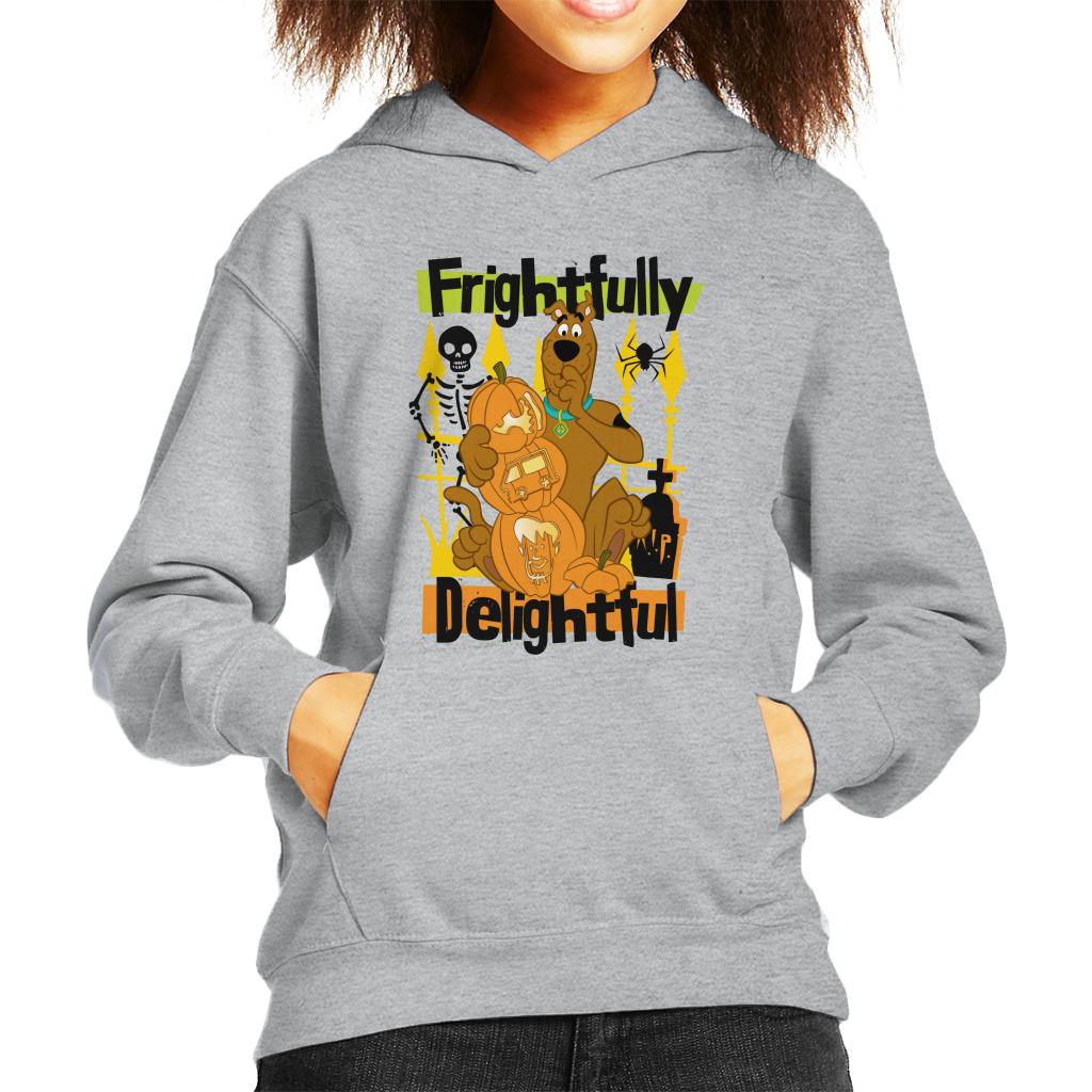 Scooby Doo Halloween Frightfully Delightful Kid's Hooded Sweatshirt-ALL + EVERY