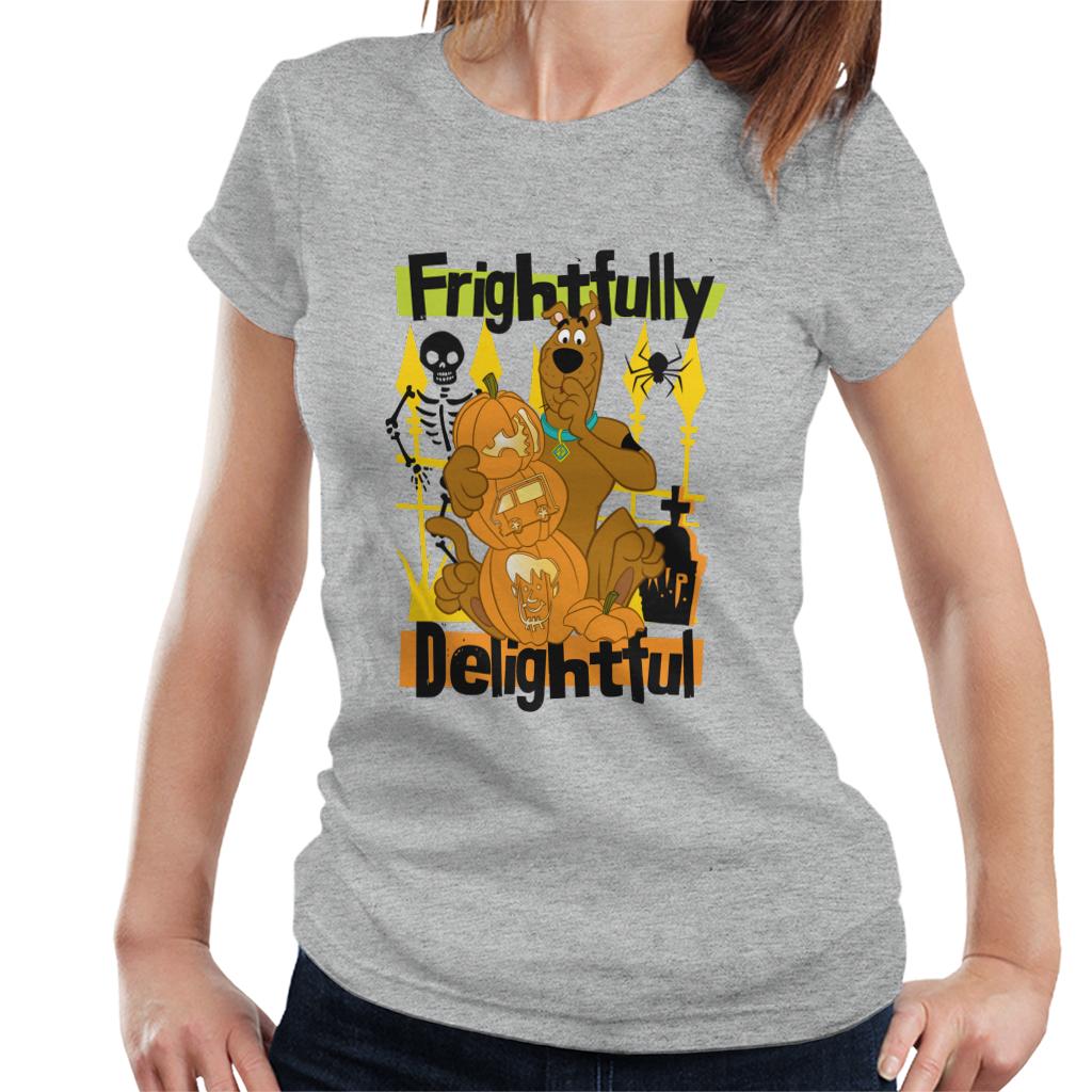 Scooby Doo Halloween Frightfully Delightful Women's T-Shirt-ALL + EVERY
