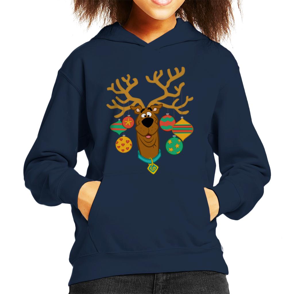 Scooby Doo Christmas Baubles Kid's Hooded Sweatshirt-ALL + EVERY