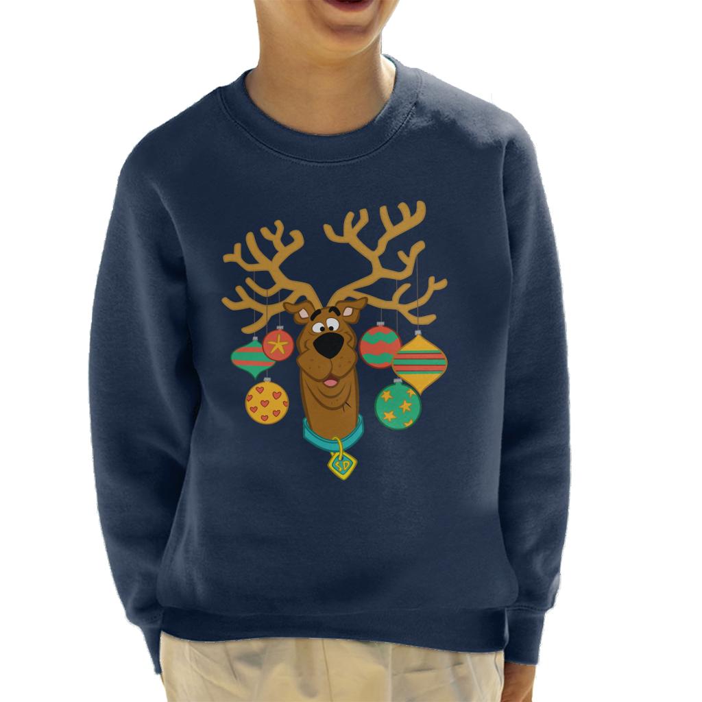 Scooby Doo Christmas Baubles Kid's Sweatshirt-ALL + EVERY