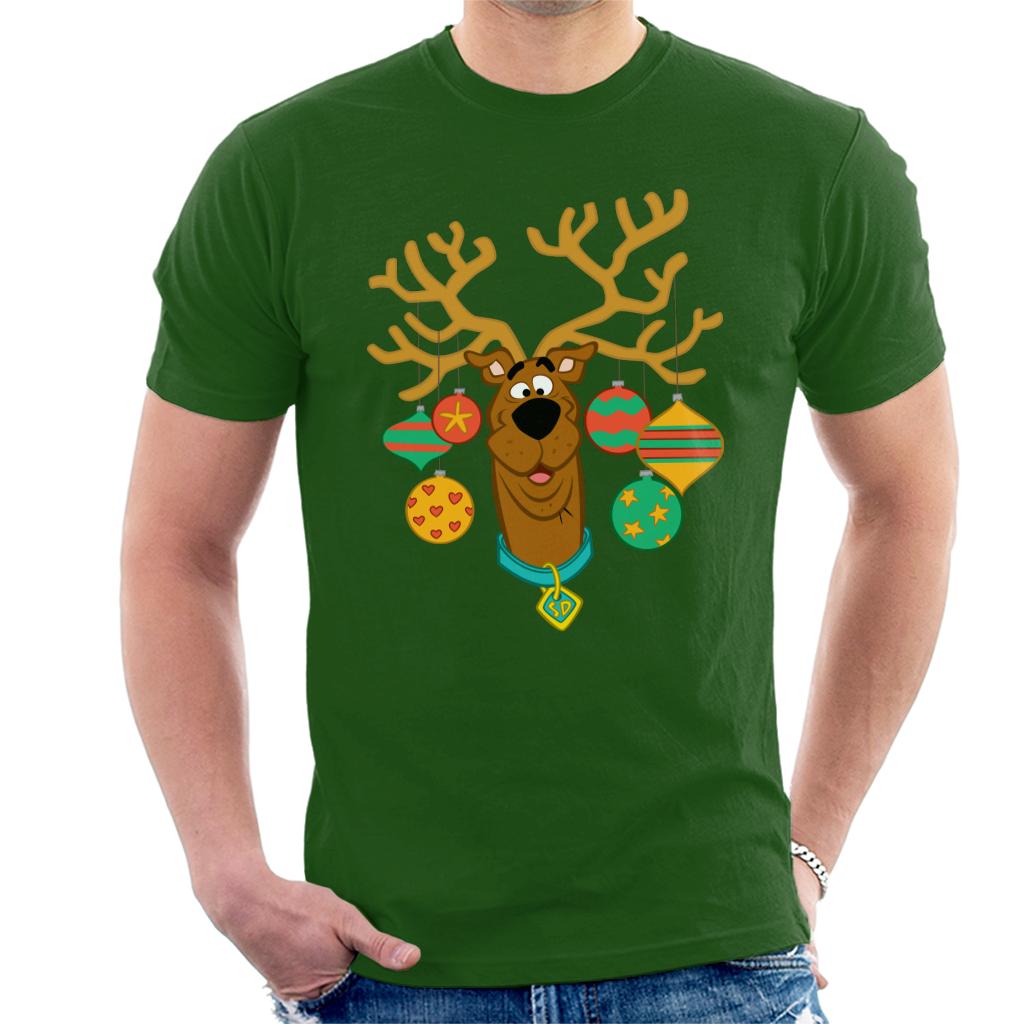 Scooby Doo Christmas Baubles Men's T-Shirt-ALL + EVERY