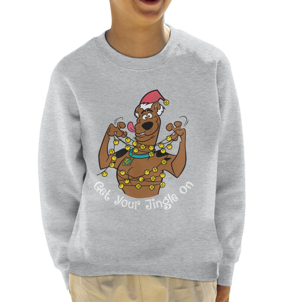 Scooby Doo Christmas Tangled In Lights Kid's Sweatshirt-ALL + EVERY