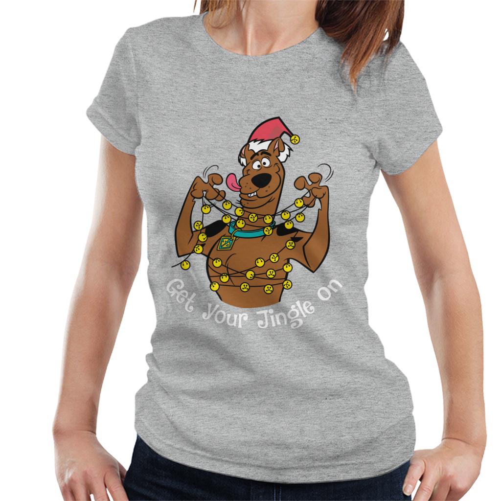 Scooby Doo Christmas Tangled In Lights Women's T-Shirt-ALL + EVERY