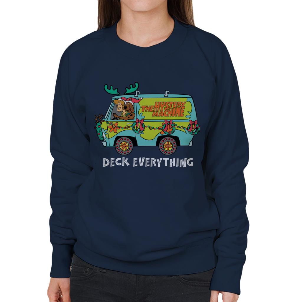 Scooby Doo Christmas The Mystery Machine Women's Sweatshirt-ALL + EVERY