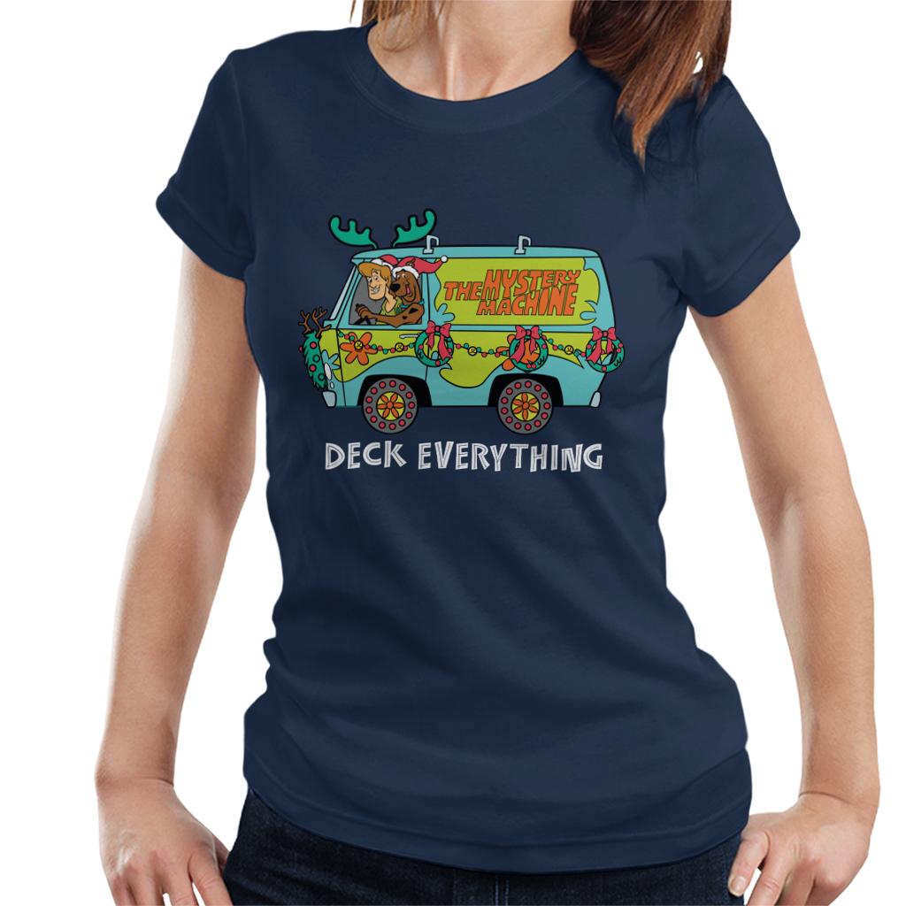 Scooby Doo Christmas The Mystery Machine Women's T-Shirt-ALL + EVERY