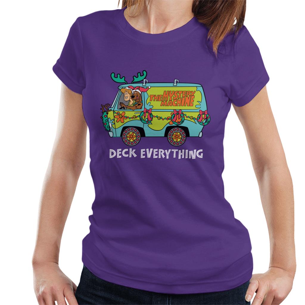 Scooby Doo Christmas The Mystery Machine Women's T-Shirt-ALL + EVERY