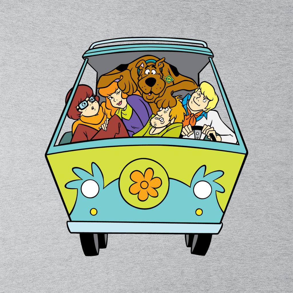 Scooby Doo Characters In The Mystery Machine Women's Hooded Sweatshirt-ALL + EVERY