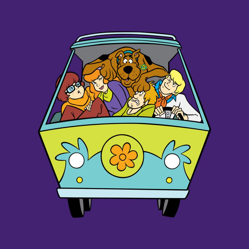 Scooby Doo Characters In The Mystery Machine Kid's T-Shirt-ALL + EVERY