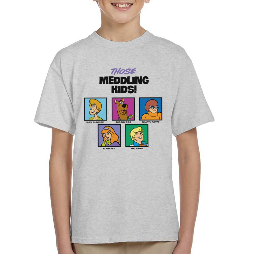 Scooby Doo Those Meddling Kids Character Tiles Kid's T-Shirt