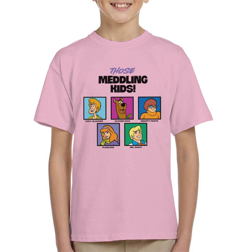 Scooby Doo Those Meddling Kids Character Tiles Kid's T-Shirt-ALL + EVERY