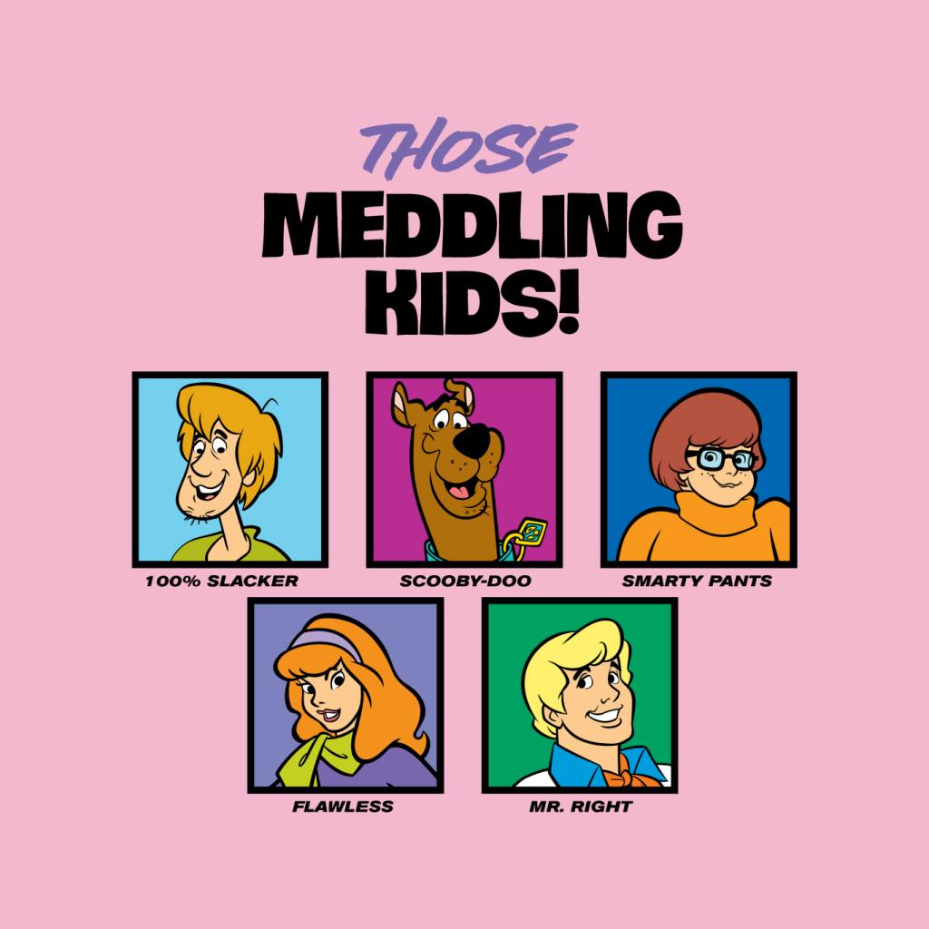 Scooby Doo Those Meddling Kids Character Tiles Kid's T-Shirt-ALL + EVERY