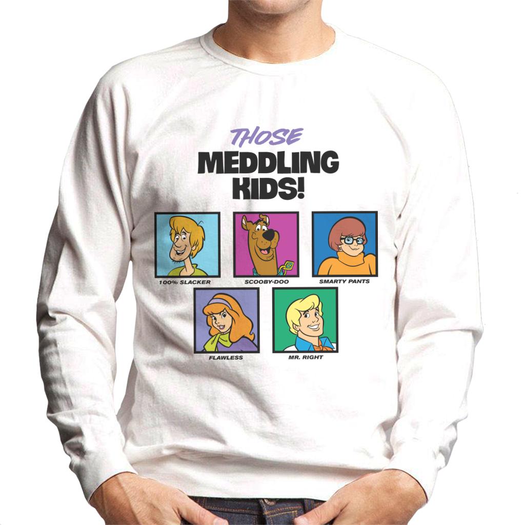 Scooby Doo Those Meddling Kids Character Tiles Men's Sweatshirt-ALL + EVERY
