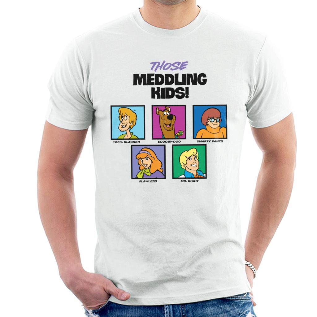 Scooby Doo Those Meddling Kids Character Tiles Men's T-Shirt-ALL + EVERY