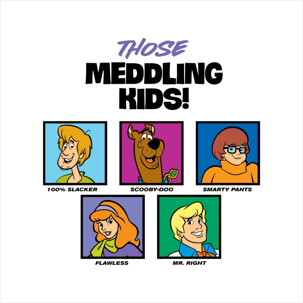 Scooby Doo Those Meddling Kids Character Tiles Kid's T-Shirt-ALL + EVERY