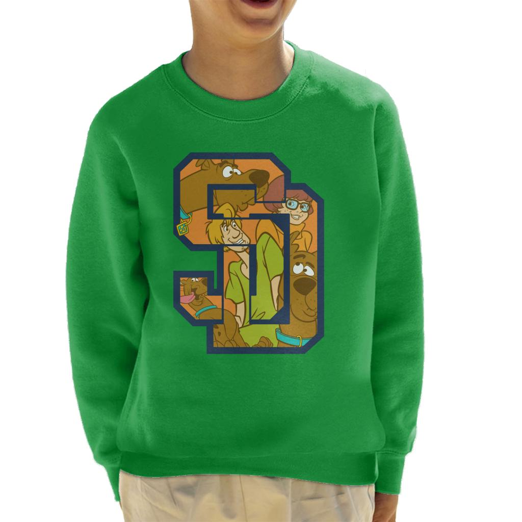 Scooby Doo Interlocking SD Kid's Sweatshirt-ALL + EVERY