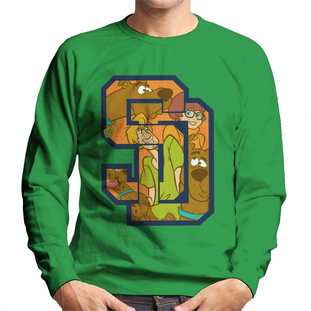 Scooby Doo Interlocking SD Men's Sweatshirt-ALL + EVERY