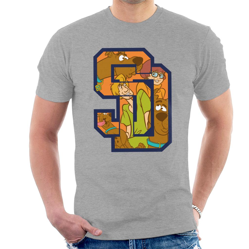 Scooby Doo Interlocking SD Men's T-Shirt-ALL + EVERY