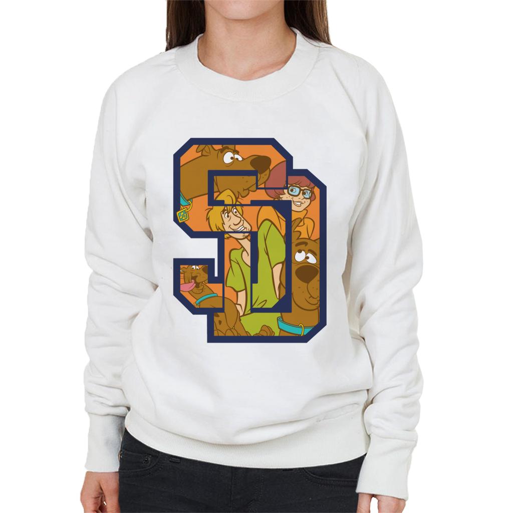 Scooby Doo Interlocking SD Women's Sweatshirt-ALL + EVERY