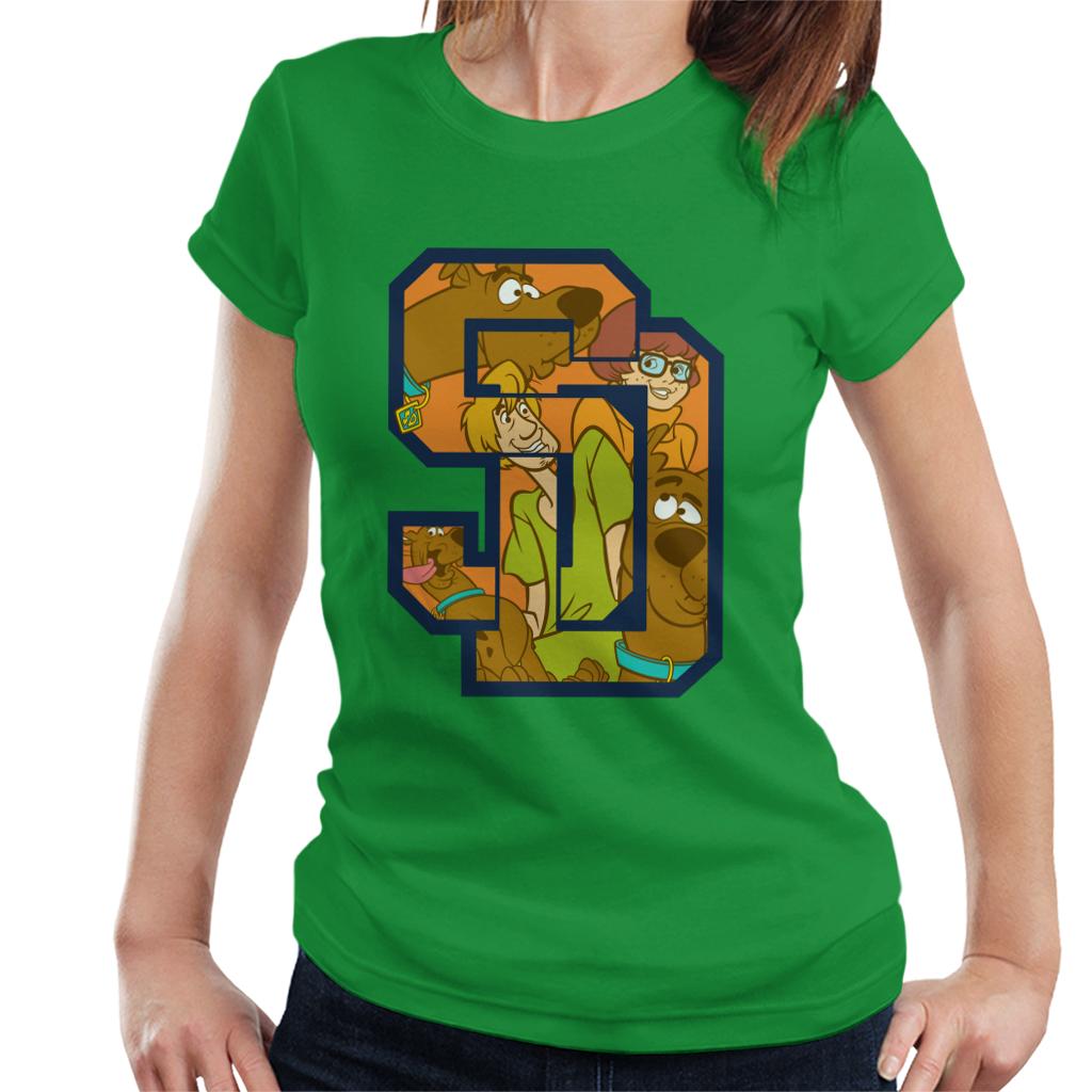Scooby Doo Interlocking SD Women's T-Shirt-ALL + EVERY