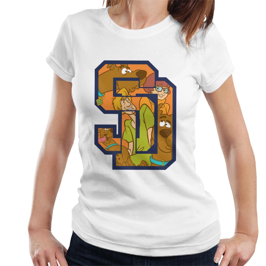 Scooby Doo Interlocking SD Women's T-Shirt-ALL + EVERY