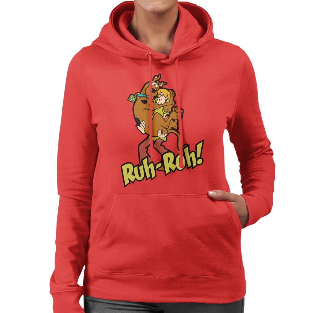 Scooby Doo Ruh Roh Women's Hooded Sweatshirt-ALL + EVERY