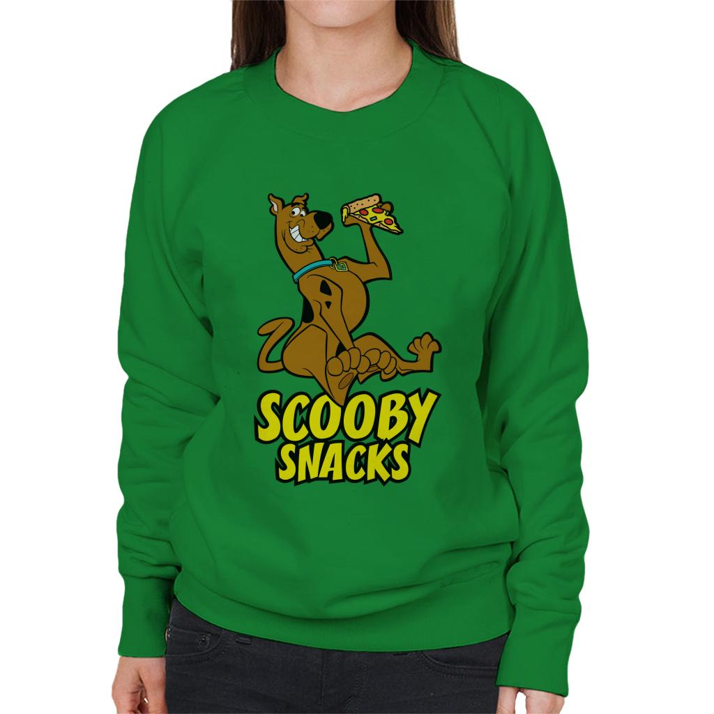 Scooby Doo Pizza Scooby Snacks Women's Sweatshirt-ALL + EVERY