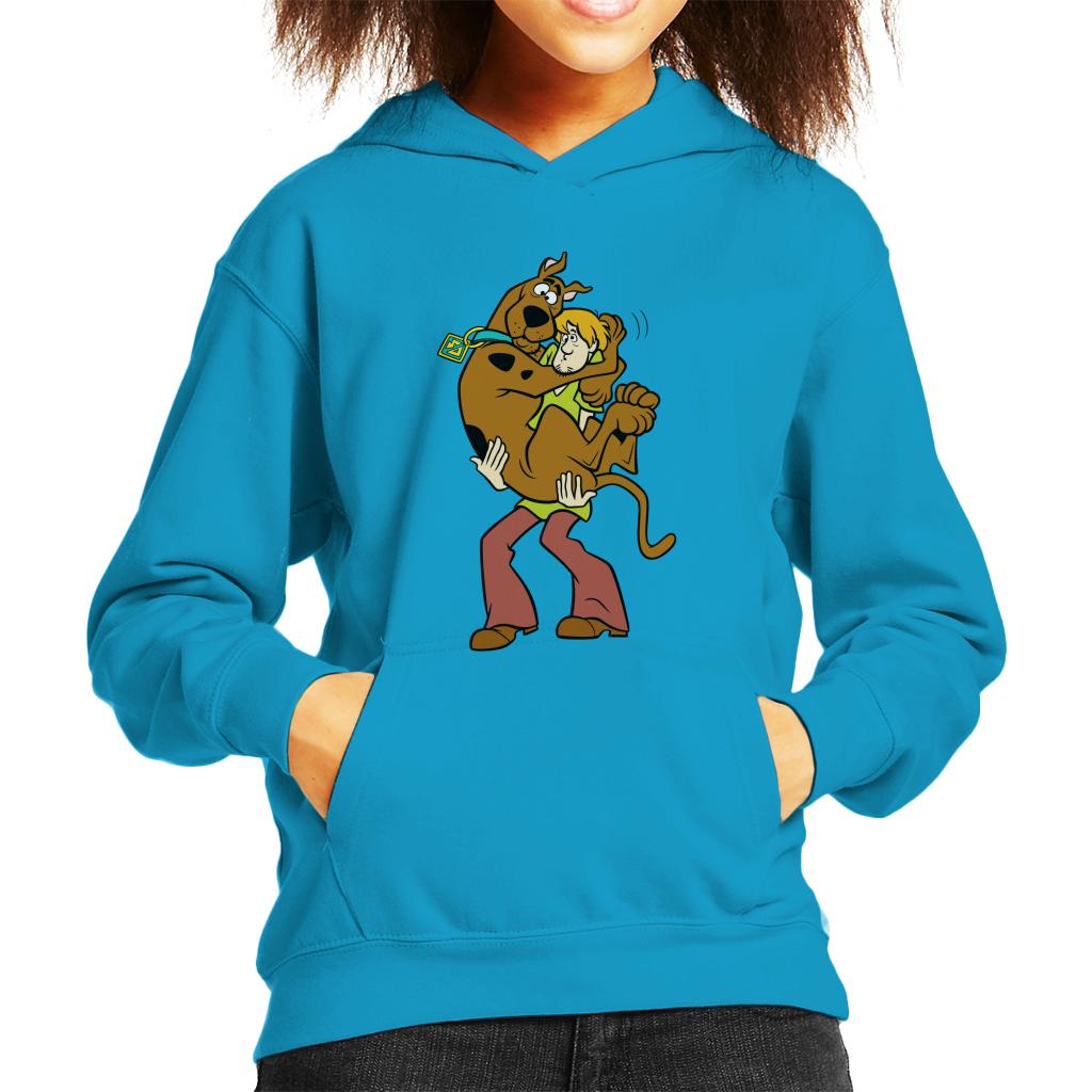 Scooby Doo Shaggy Holding Scooby Kid's Hooded Sweatshirt-ALL + EVERY