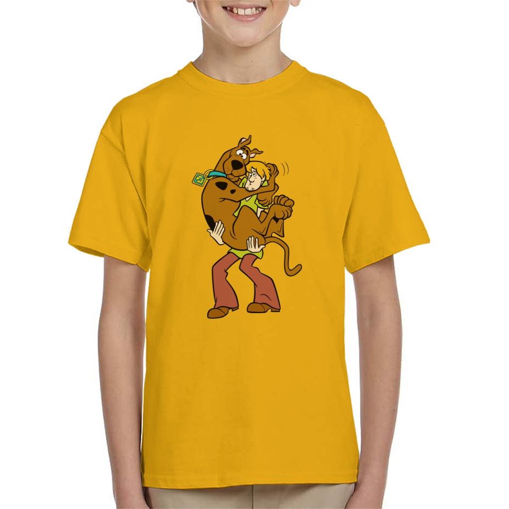 Scooby Doo Shaggy Holding Scooby Kid's T-Shirt-ALL + EVERY