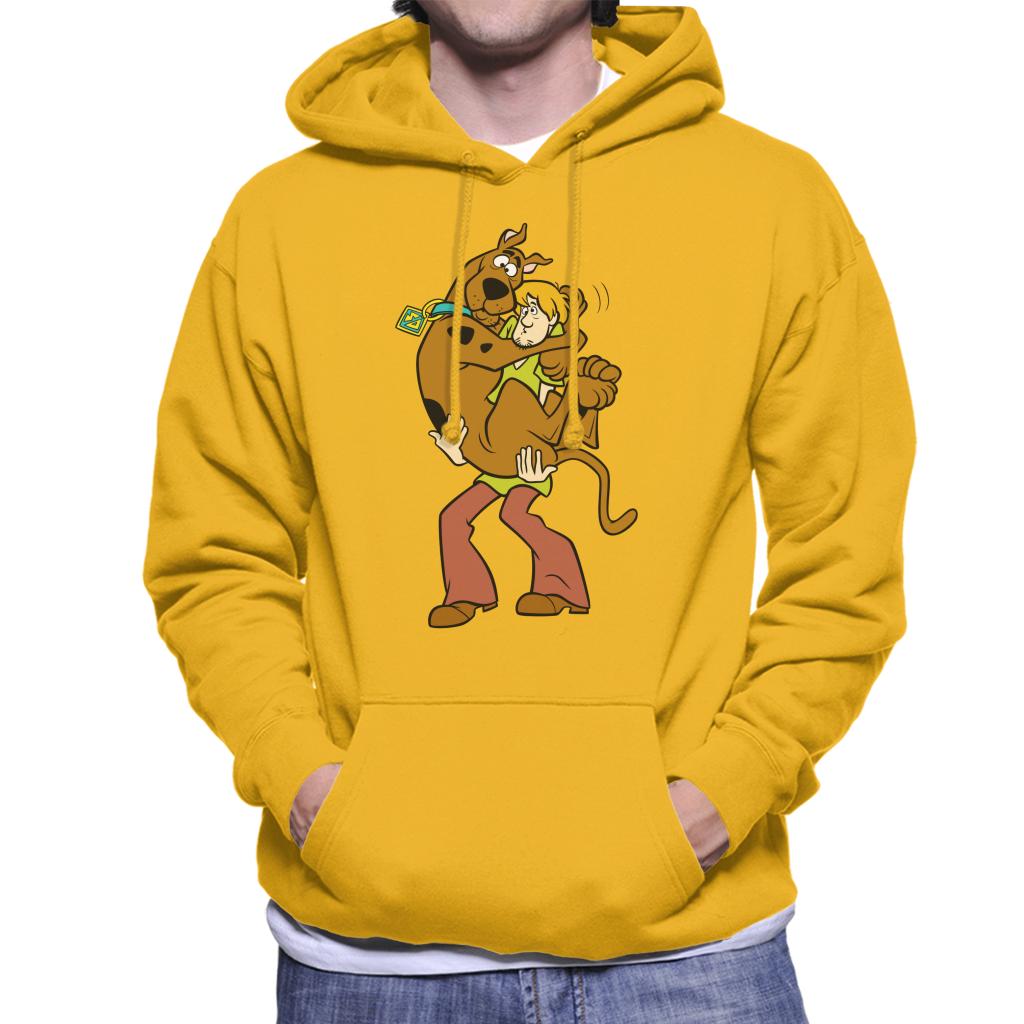 Scooby Doo Shaggy Holding Scooby Men's Hooded Sweatshirt-ALL + EVERY