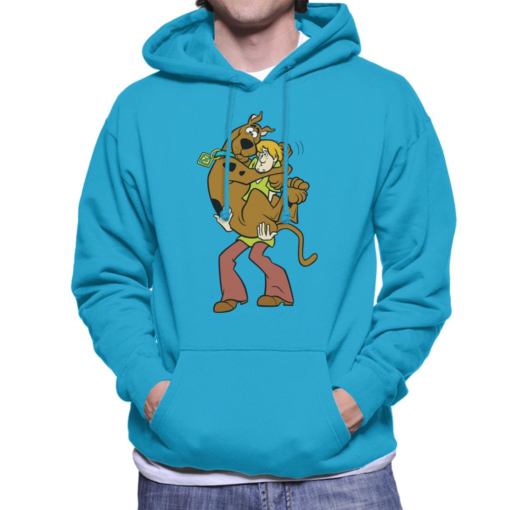 Scooby Doo Shaggy Holding Scooby Men's Hooded Sweatshirt-ALL + EVERY