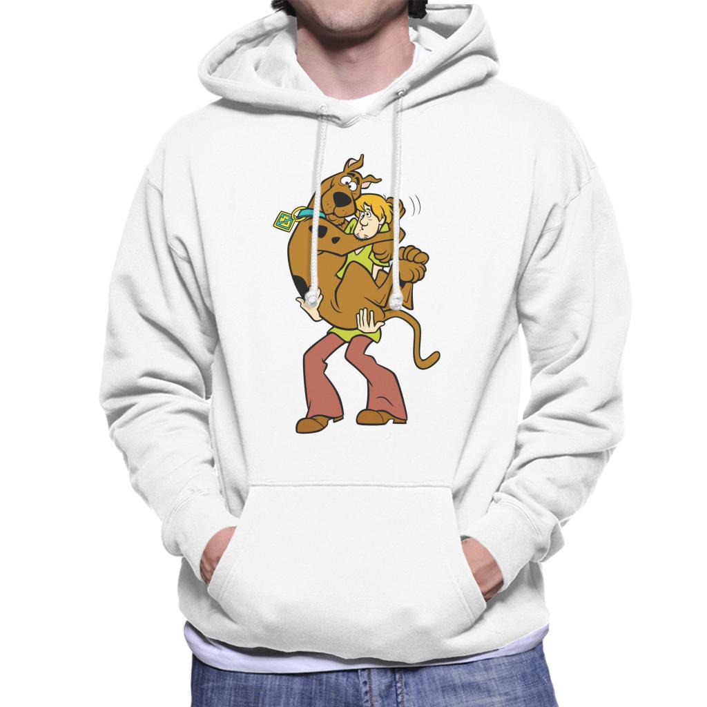 Scooby Doo Shaggy Holding Scooby Men's Hooded Sweatshirt-ALL + EVERY