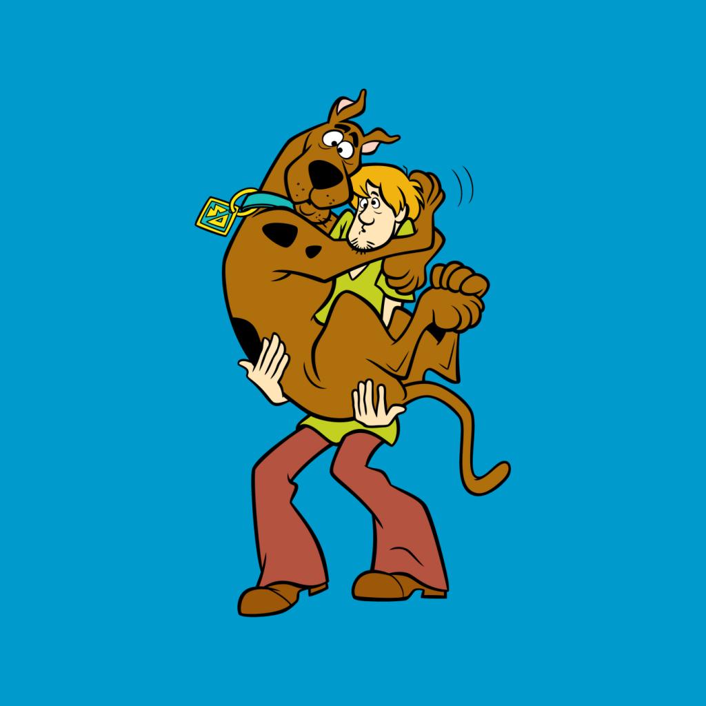 Scooby Doo Shaggy Holding Scooby Women's Hooded Sweatshirt-ALL + EVERY