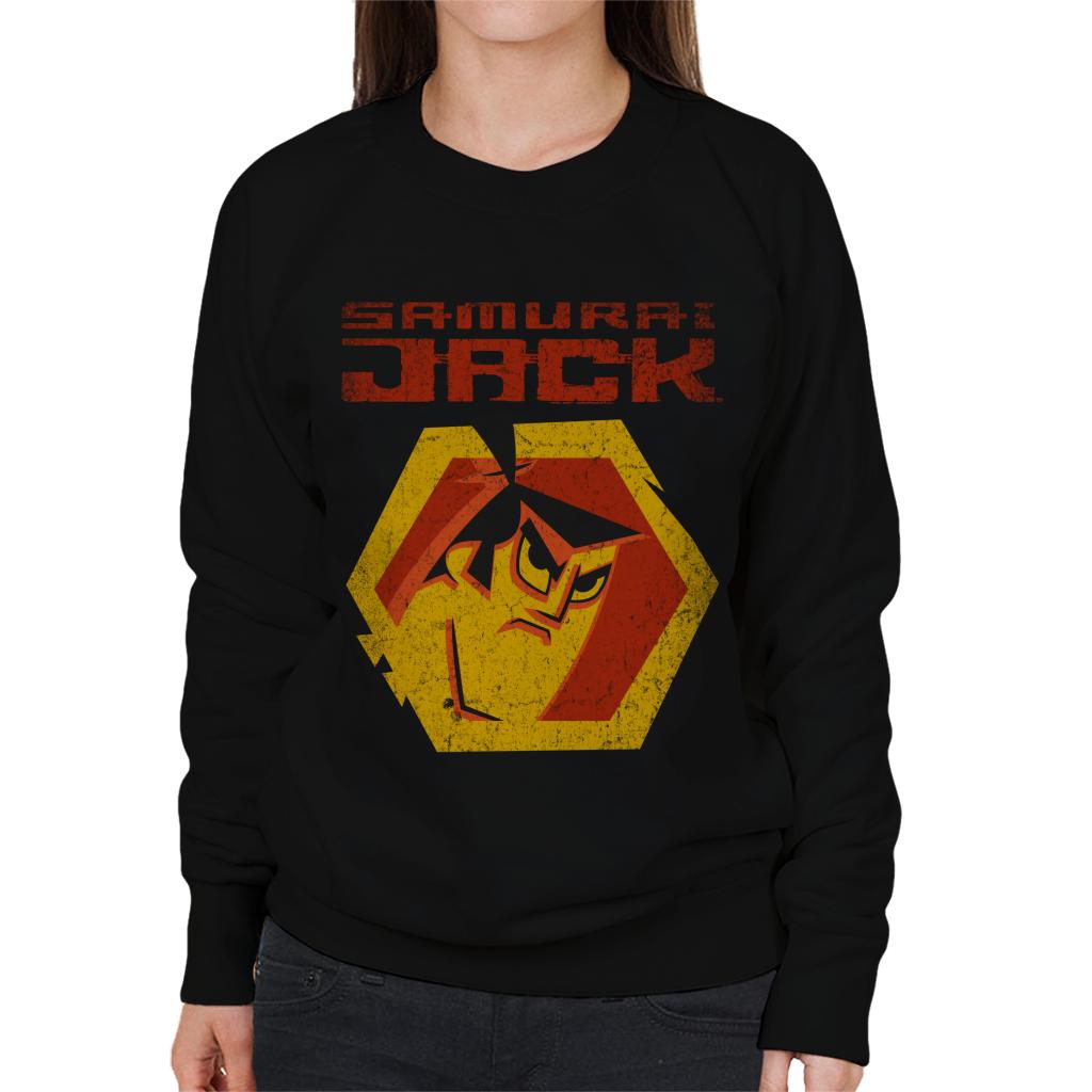 Samurai Jack Red Logo Women's Sweatshirt-ALL + EVERY