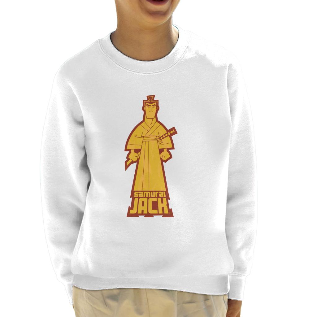 Samurai Jack Gold Pose Kid's Sweatshirt-ALL + EVERY