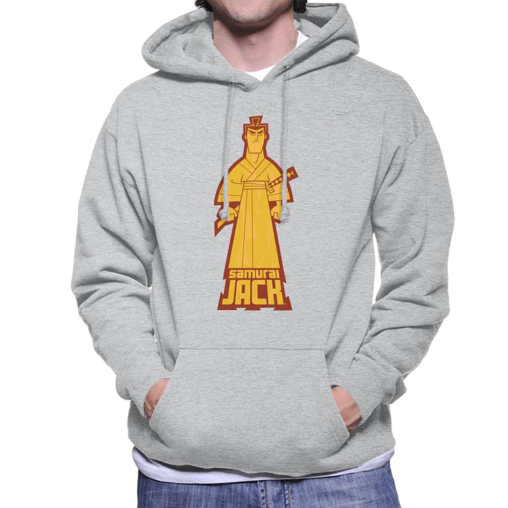 Samurai Jack Gold Pose Men's Hooded Sweatshirt-ALL + EVERY