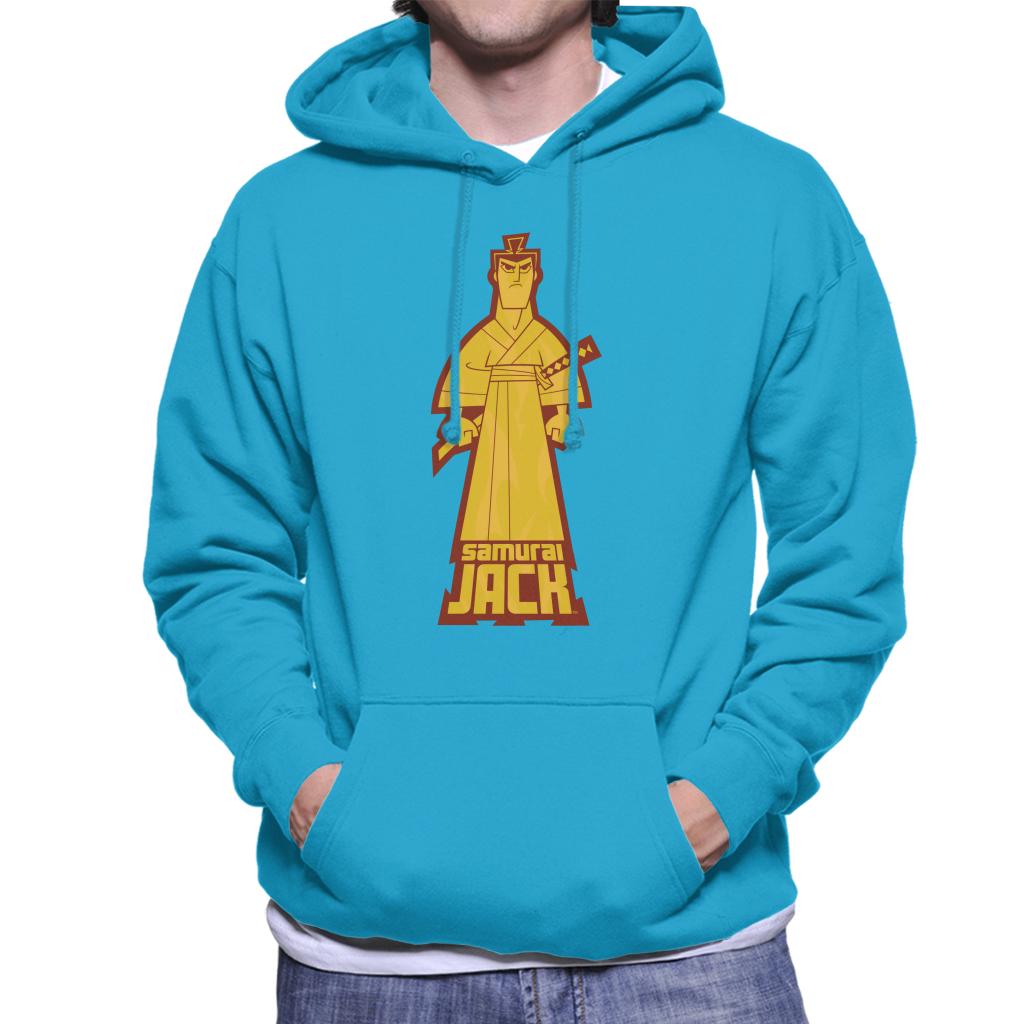 Samurai Jack Gold Pose Men's Hooded Sweatshirt-ALL + EVERY