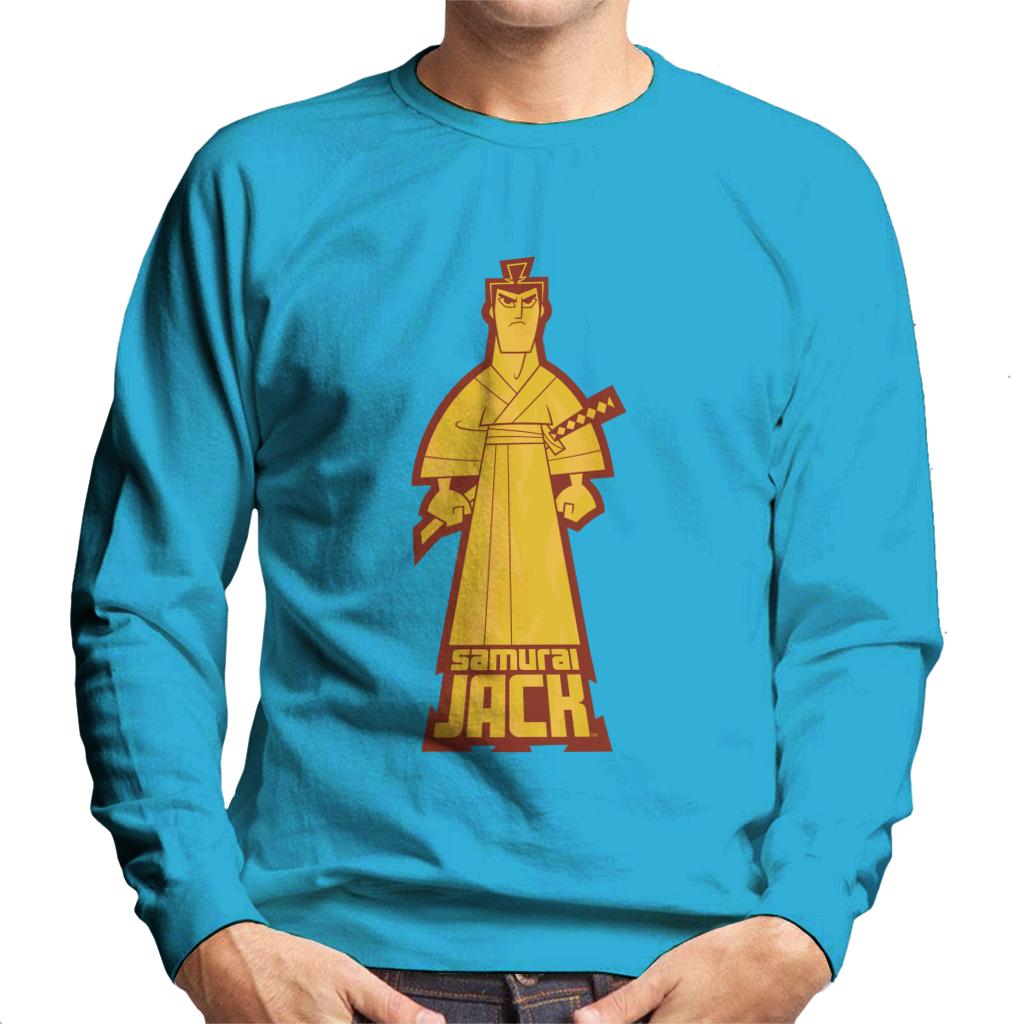 Samurai Jack Gold Pose Men's Sweatshirt-ALL + EVERY