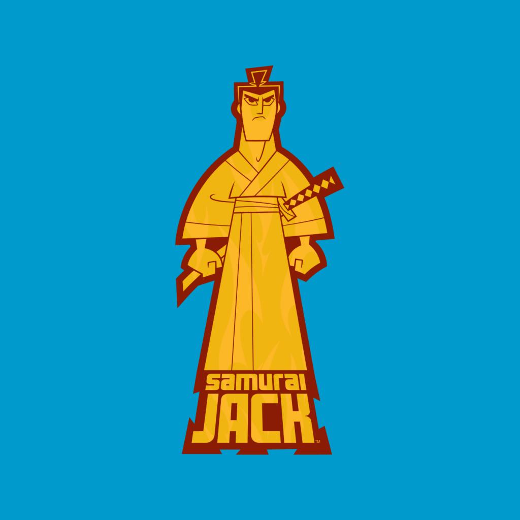 Samurai Jack Gold Pose Kid's T-Shirt-ALL + EVERY